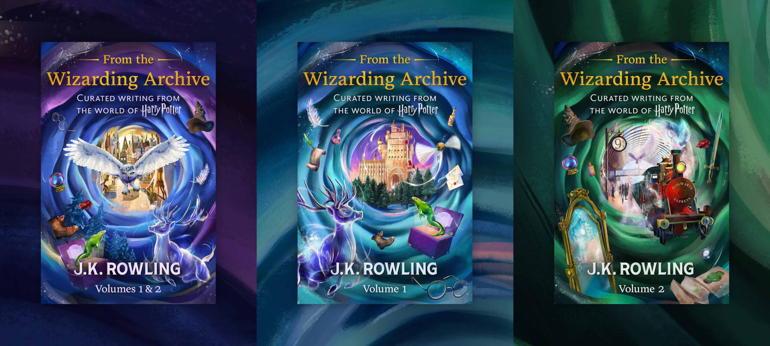 From the Wizarding Archive book covers