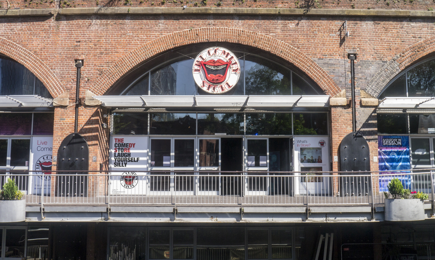 Signage outside the venue