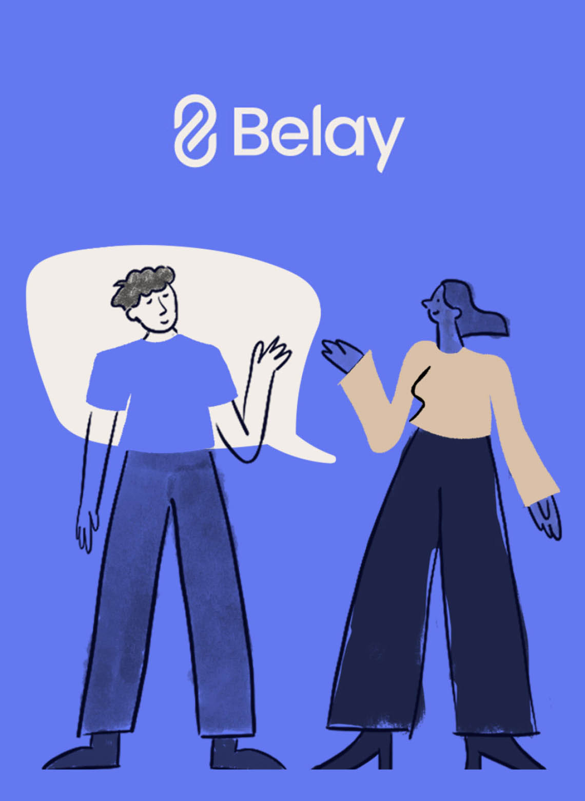 Belay app design cover