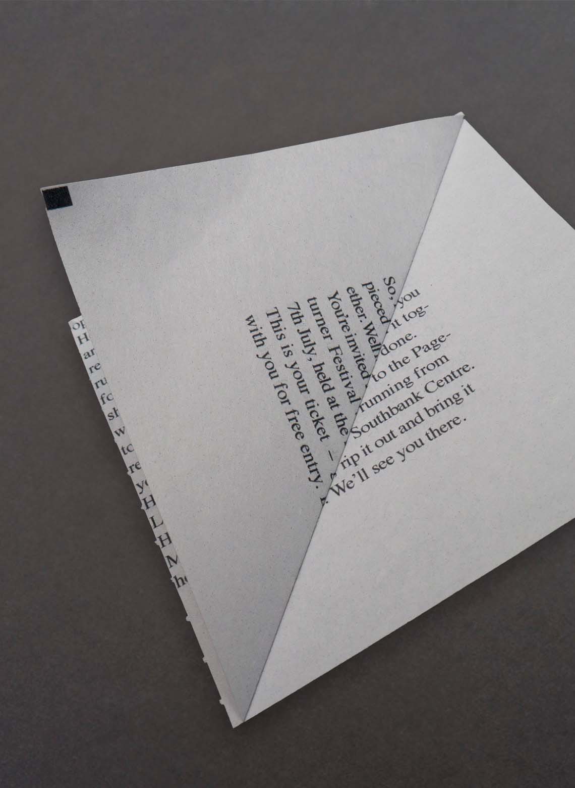 Advertising campaign for a literary festival based in London