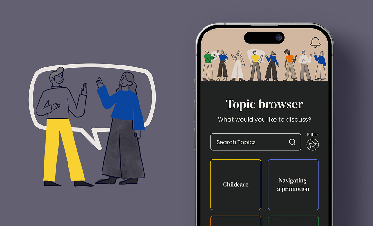 App design and branding for an employee wellness company called Belay