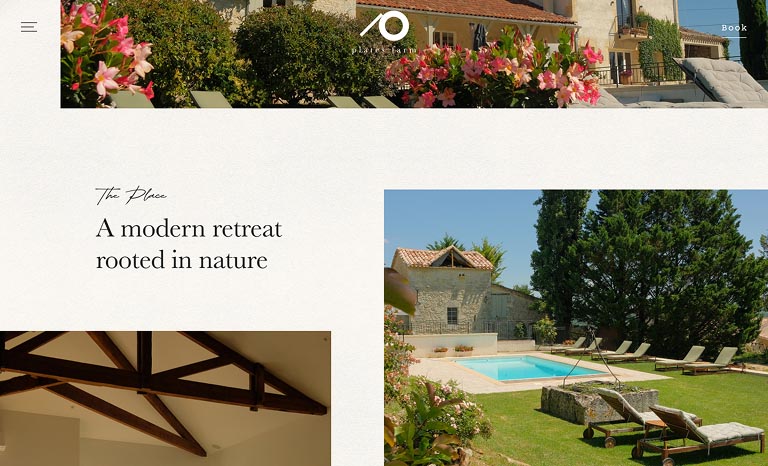 Plates Farm is a modern retreat in the south of France